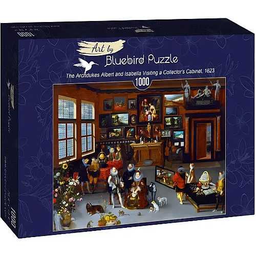 Bluebird Puzzle Hieronymus Francken Iicirca The Archdukes Albert and Isabella Visiting a Collector's Cabinet, 1623 - 1000 Teile