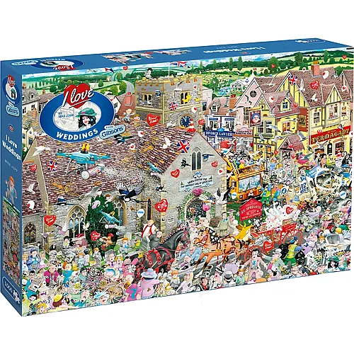 Gibsons Puzzle I Love Weddings - 1000 Teile