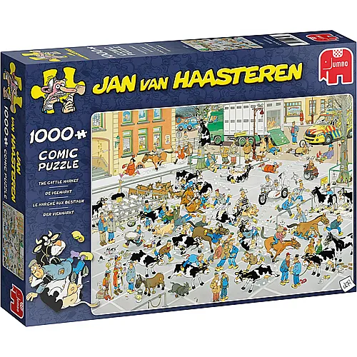 Jumbo Puzzle Jan van Haasteren Der Vieh-Markt (1000Teile)