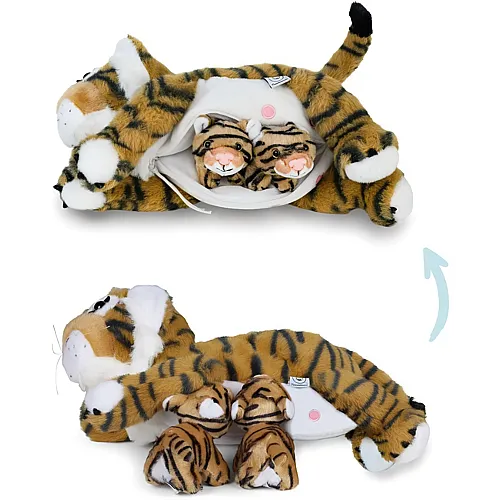 Mamanimals Mama Tiger & Babys - 32 cm