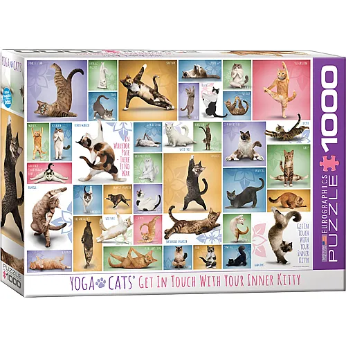 Eurographics Puzzle Yoga Cats - 1000 Teile