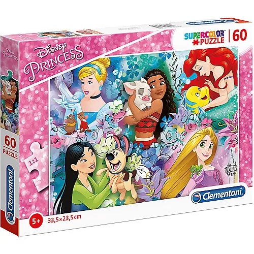 Clementoni Puzzle Supercolor Disney Princess (60Teile)