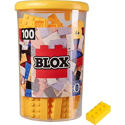 Androni Blox 8er Bausteine in Dose Gelb (100Teile)