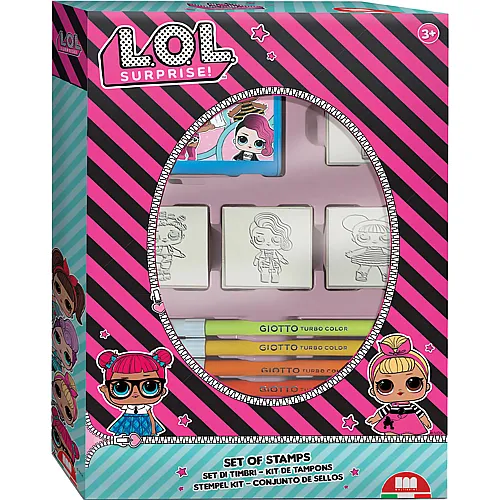 Multiprint L.O.L. Surprise! Stempelset mit 4 Stempeln