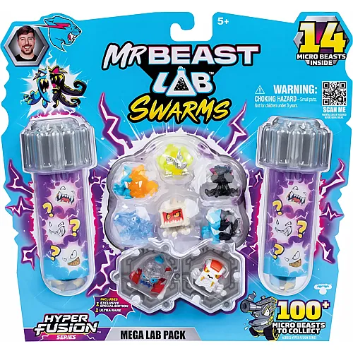 Moose Toys Mr Beast Lab Swarms 14 St�ck Fusion Mega Lab, ass., 14