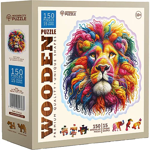 Wooden City Puzzle Lion (150Teile)
