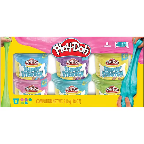 Play-Doh Super Stretch 6Pack 510g Slime