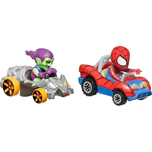 Hot Wheels Spiderman Die-Cast Green Goblin vs. Spider-Man - 1:64