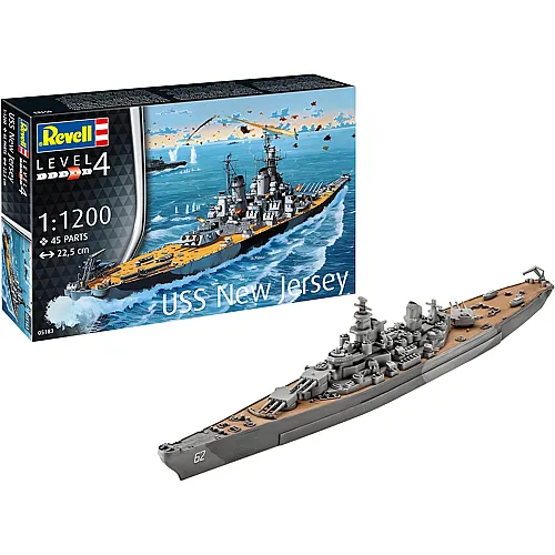 Modellbau USS New Jersey 45Teile