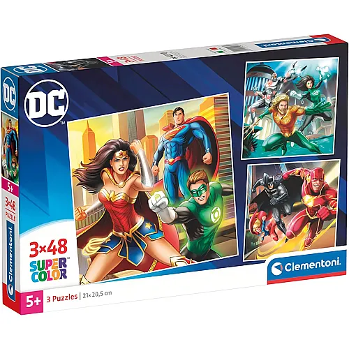 Clementoni Puzzle Supercolor DC Comics Justice League - 48 Teile