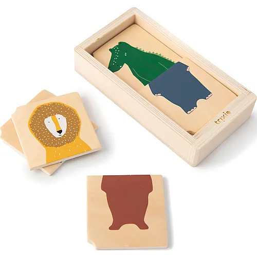 Kombi-Puzzle aus Holz mit Tieren