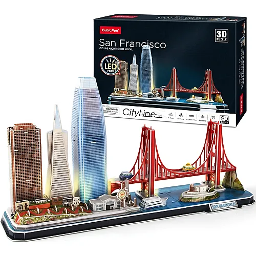 3D San Francisco LED 90Teile