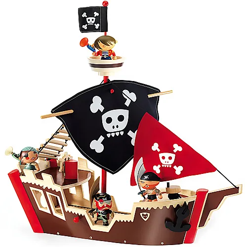 Djeco Arty Piraten Ze Pirat boat