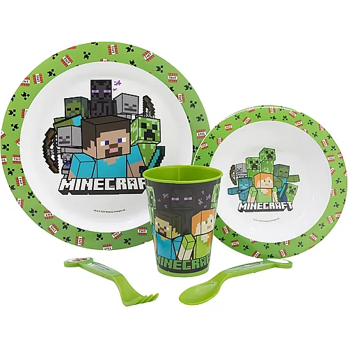 Stor Minecraft - 5-teiliges Fr�hst�cks Set