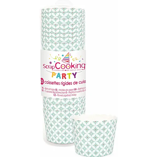 ScrapCooking Rosetten-Cupcakes-F�rmchen Gr�n - 25 Teile