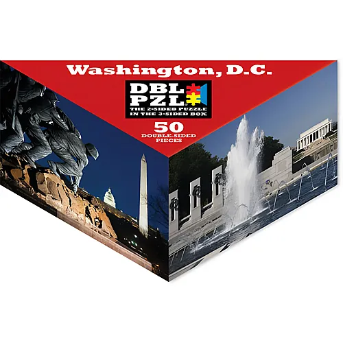 Pigment & Hue, INC Double Sided Puzzle - Washington D.C. (50Teile)
