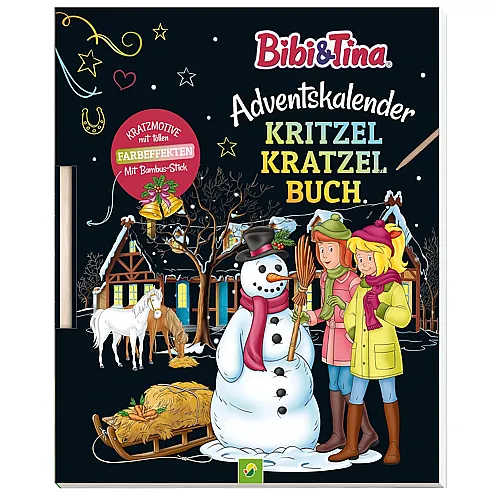 Schwager & Steinlein Bibi & Tina - Adventskalender Kritzel Kratzel Buch