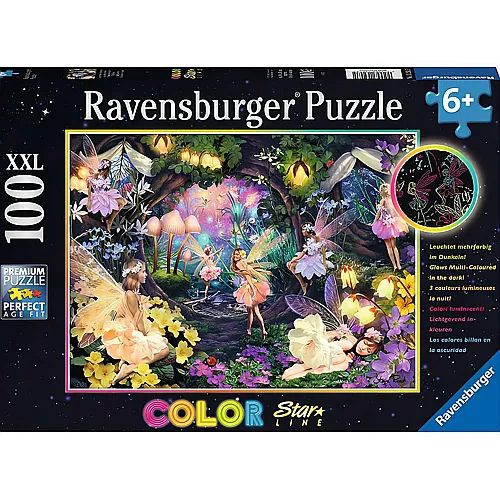 Ravensburger Puzzle Leuchtende Waldfeen (100XXL)