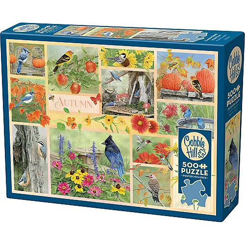 Cobble Hill Puzzle Garten V�gel im Herbst (500Teile)