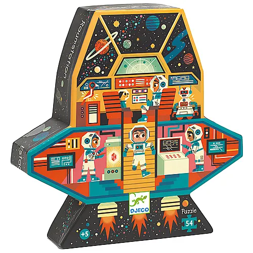 Djeco Puzzle Weltraumstation (54Teile)