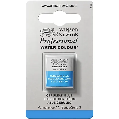 Winsor & Newton Professional Water Colour Aquarellfarbe C�linblau - 1/2 Napf
