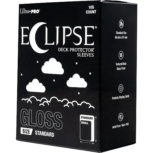 Ultra Pro ECLIPSE Gloss White Deck Protector Sleeves Standard (105)