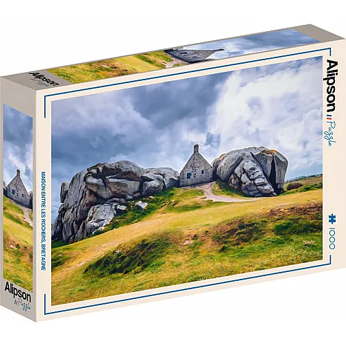 Alipson Puzzle Maison entre les rochers, Bretagne - 1000 Teile
