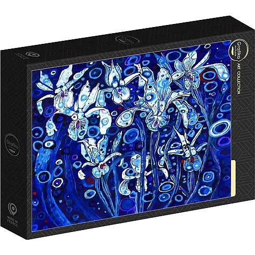 Grafika Puzzle Art Collection Sally Rich - Blue Iris - 1000 Teile