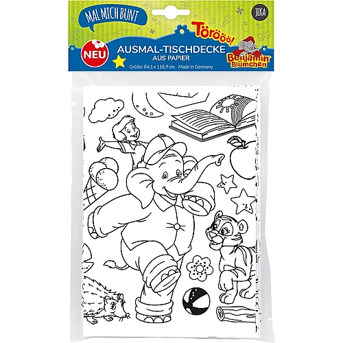 Jeka Benjamin Bl�mchen Papier-Tischdecke zum Ausmalen