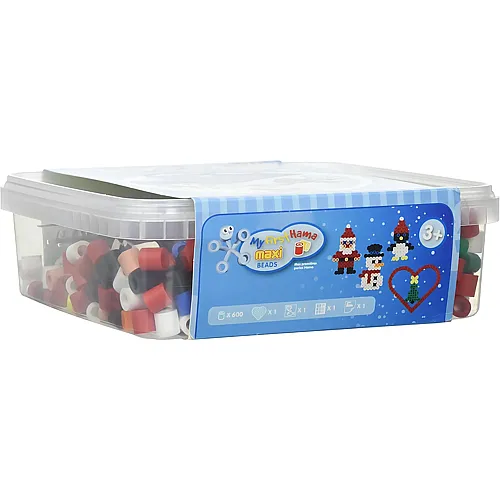 Hama Maxi B�gelperlen Dose - 600 Teile