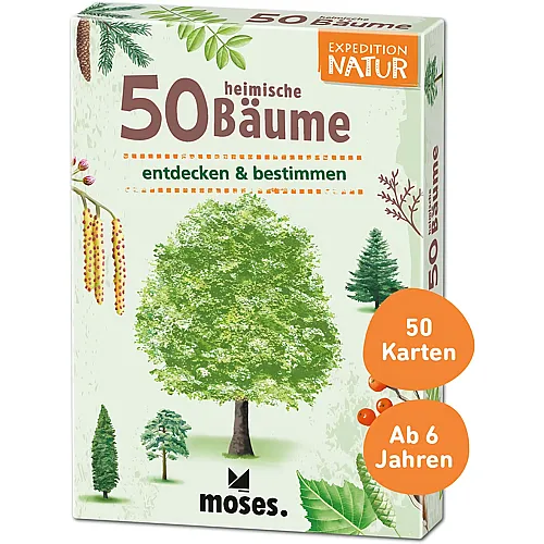 Moses Expedition Natur 50 heimische B�ume Bestimmungskarten