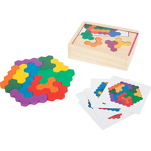 small foot - Holzformpuzzle Sechseck