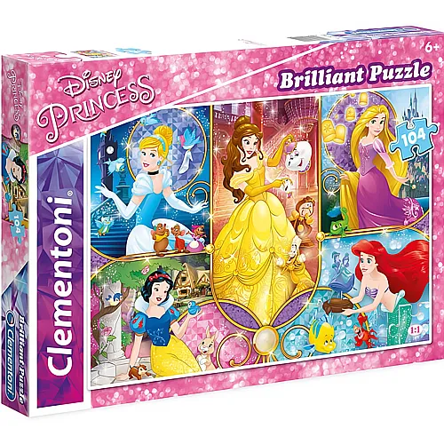 Clementoni Puzzle Brilliant Disney Princess Collection (104Teile)