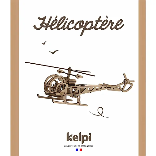 Kelpi Hubschrauber Holz (fr-en-es-it-dk-nl)