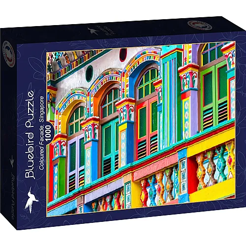 Bunte Fassade, Singapur 1000Teile