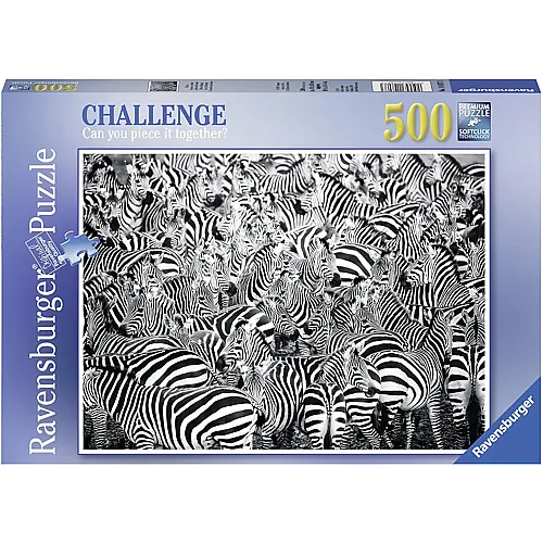 Ravensburger Puzzle Challenge Zebra - 500 Teile