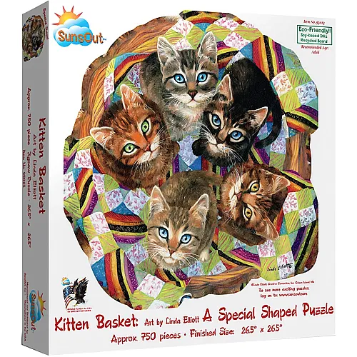 Kitten Basket - 750 Teile
