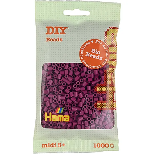 Hama Midi DIY B�gelperlen Pflaume - 1000 Teile
