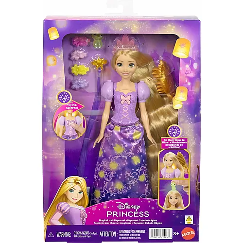 Mattel Disney Princess Rapunzel Modepuppe mit leuchtendem Haar und 4 weiteren Leuchtm�glichkeiten