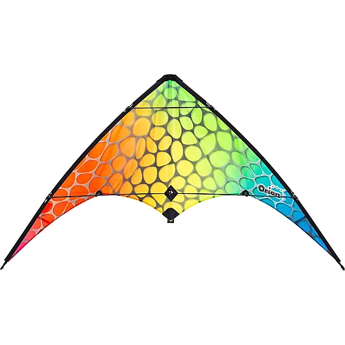 HQ Invento Drachen Ecoline Orion Gradient Mesh,140x74 cm, 2 Spulen mit je 30 m Schnur, ab 10 Jahren