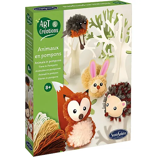 Bastelset Pompon Tiere