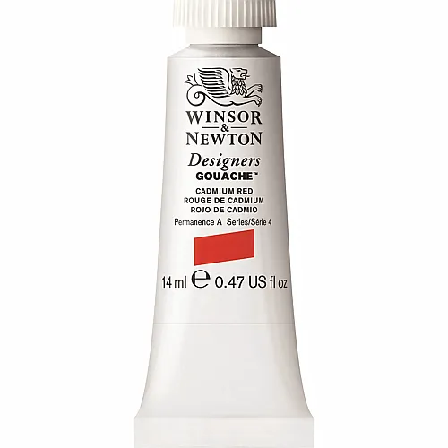 Winsor & Newton Designers Gouache Wasserbasierte K�nstlerfarbe Kadmiumrot - 14 ml