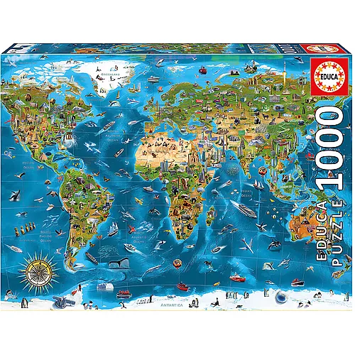 Educa Puzzle Weltwunder (1000Teile)