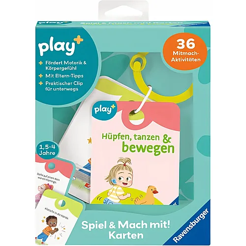 Ravensburger play+ Spiel und Mach mit! Karten: H�pfen, tanzen & bewegen
