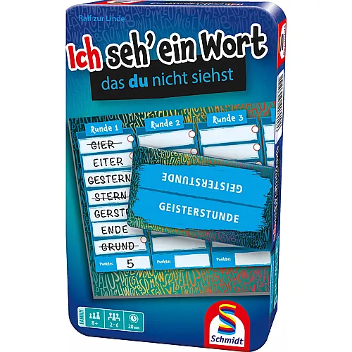 Ich seh' ein Wort in Metalldose