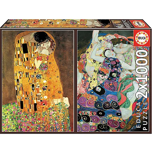Educa Puzzle 2er Set Art Collection Klimt (1000Teile)