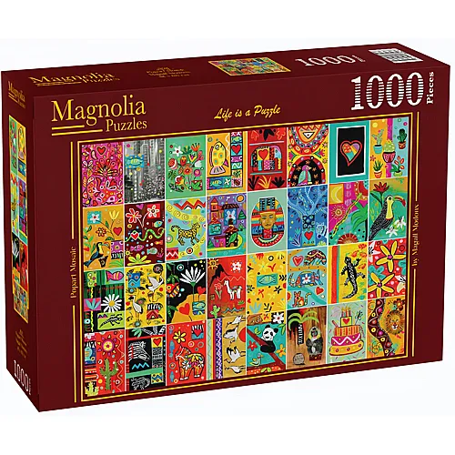 Magnolia Puzzle Popart Mosaik (1000Teile)