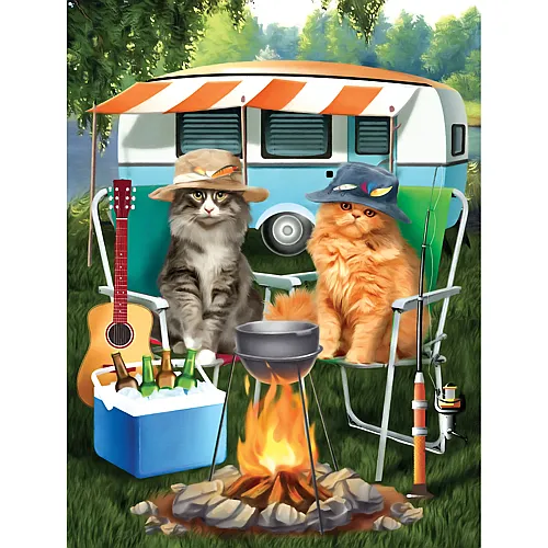 SunsOut Puzzle Tom Wood Camping-Kumpels - 300 Teile