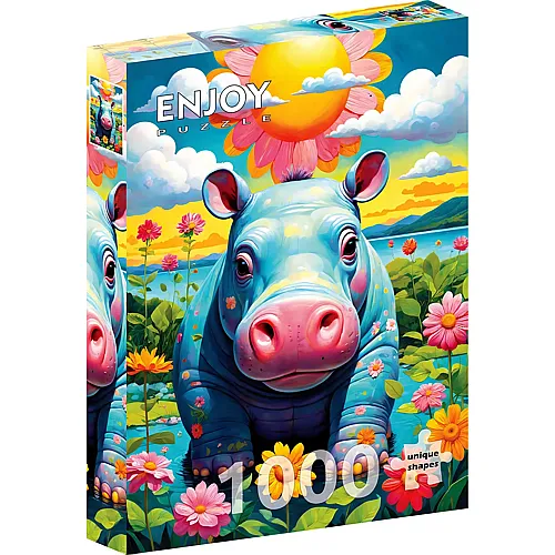 Enjoy Puzzle Nilpferd in der Sonne - 1000 Teile