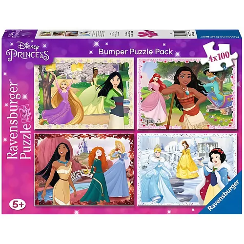 Ravensburger Puzzle 4in1 Disney Princess - 100 Teile